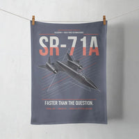 Thumbnail for SR-71A Blackbird design on navy blue towel