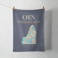 Thumbnail for Ahmed Ben Bella Airport (ORN) design on navy blue towel