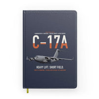Thumbnail for C-17A Globemaster III design on navy blue notebook