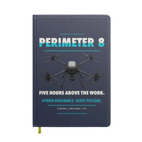 Thumbnail for Skyfront Perimeter 8 design on navy blue notebook