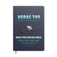 Thumbnail for DJI Agras T40 design on navy blue notebook