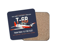 Thumbnail for T-6B Texan II Naval Aviator Training design on navy blue 1 piece coaster