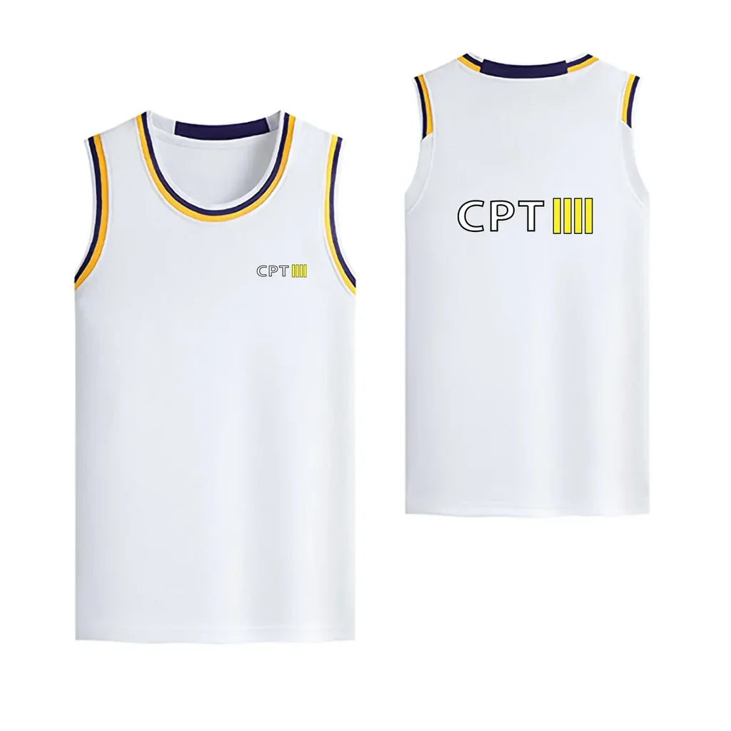 CPT & 4 Lines Designed Basketball Style Sports Tank Tops - view 16