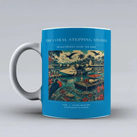 Thumbnail for VINTAGE G4060 - The Coral Stepping Stones - Ceramic Mug design on turquoise