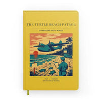 Thumbnail for VINTAGE G4443 - The Turtle Beach Patrol - Designed Notebooks design on yellow