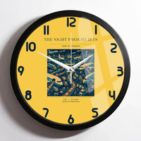 Thumbnail for VINTAGE G4133 - The Night Freight Jets - Designed Wall Clocks design on yellow framed