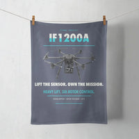 Thumbnail for Inspired Flight IF1200A design on navy blue towel