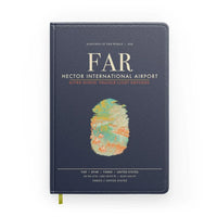 Thumbnail for Hector International Airport (FAR) design on navy blue notebook