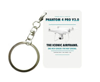 Thumbnail for DJI Phantom 4 Pro V2.0 Key Chain design on white key chain