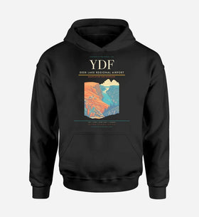 Single-Side Printing — Deer Lake Regional Airport (YDF) Double-Side Hoodie