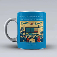 Thumbnail for VINTAGE G4469 - The Last Piston Schedule - Ceramic Mug design on turquoise