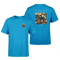Thumbnail for VINTAGE G4125 - The Cargo Jet Age - Double-Side T-Shirt design on turquoise double side t shirt