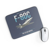 Thumbnail for F-80C Shooting Star design on navy blue rectangle mouse pad
