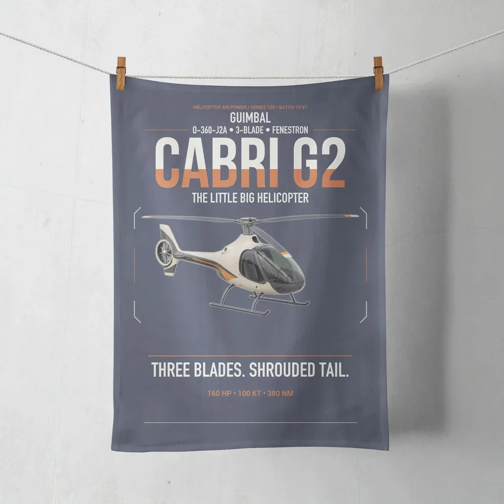 Guimbal Cabri G2 design on navy blue towel