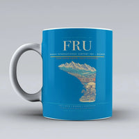 Thumbnail for International Airport FRU — Bishkek Mug design on turquoise manas