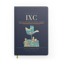 Thumbnail for Shaheed Bhagat Singh International Airport (IXC) design on navy blue notebook