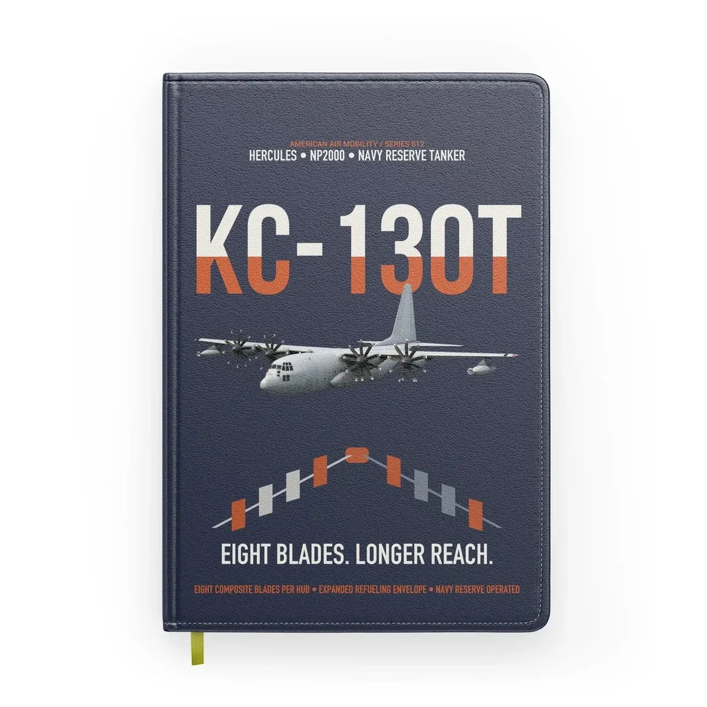 KC-130T NP2000 design on navy blue notebook