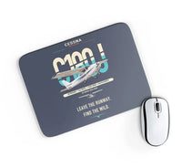 Thumbnail for Cessna 180J Skywagon design on navy blue rectangle mouse pad