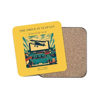 Thumbnail for The Drive-In Flypast - Designed Coasters design on yellow 1-piece