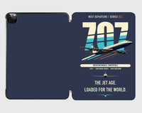 Thumbnail for Boeing 707-320C design on navy blue ipad tablet case