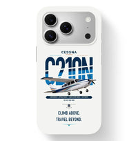 Thumbnail for Cessna T210N Centurion design on white magsafe iphone case, for iPhone 17 Pro