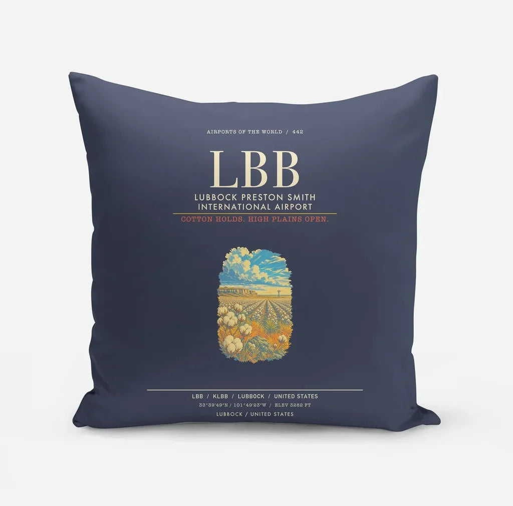 Lubbock Preston Smith International Airport LBB - Navy Blue