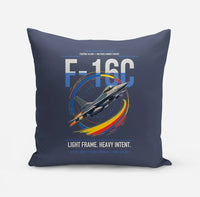 Thumbnail for F-16C Fighting Falcon design on navy blue pillow