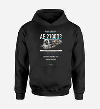 Thumbnail for AE 2100D3 design on black hoodie single side