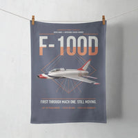 Thumbnail for F-100D Super Sabre design on navy blue towel