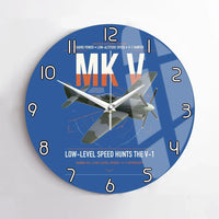 Thumbnail for Hawker Tempest Mk V design on blue no frame wall clock