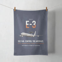 Thumbnail for E-3 Sentry AWACS design on navy blue towel