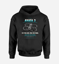 Thumbnail for DJI Avata 2 design on black hoodie single side