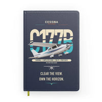 Thumbnail for Cessna 177B Cardinal design on navy blue notebook