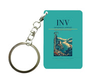 Thumbnail for Inverness Airport (INV) design on turquoise key chain