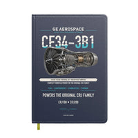 Thumbnail for CF34-3B1 design on navy blue notebook