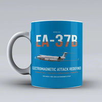 Thumbnail for EA-37B Compass Call design on turquoise ceramic mug, double-side print