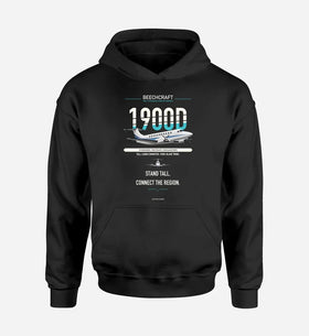 Single-Side Printing — Beechcraft 1900D Double-Side Hoodie