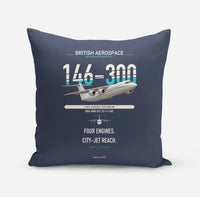 Thumbnail for BAe 146-300 design on navy blue pillow