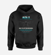 Thumbnail for Freefly Alta X design on black hoodie single side
