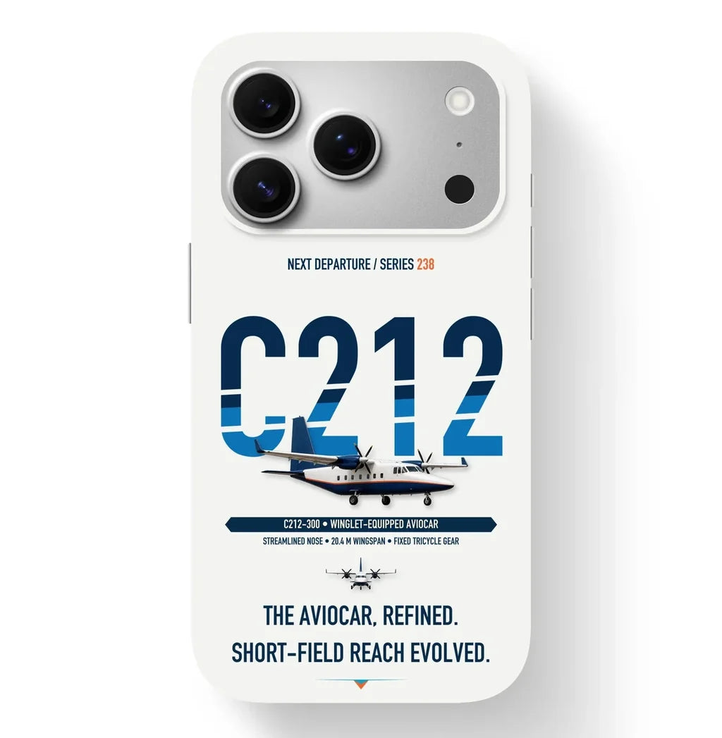 CASA C-212-300 Aviocar Case design on white iphone case