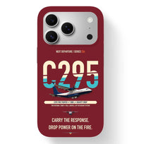 Thumbnail for Airbus C295 Firefighter Case design on dark red iphone case