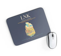 Thumbnail for Lincoln Airport (LNK) design on navy blue rectangle mouse pad