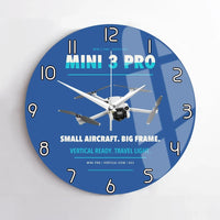 Thumbnail for DJI Mini 3 Pro design on blue no frame wall clock