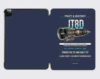 Thumbnail for JT8D design on navy blue ipad tablet case