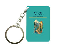 Thumbnail for Brescia Airport (VBS) design on turquoise key chain