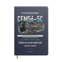 Thumbnail for CFM56-5C design on navy blue notebook