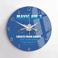 Thumbnail for DJI Mavic Air 2 design on blue no frame wall clock