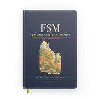Thumbnail for Fort Smith Regional Airport (FSM) design on navy blue notebook