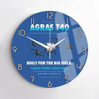 Thumbnail for DJI Agras T40 design on blue no frame wall clock