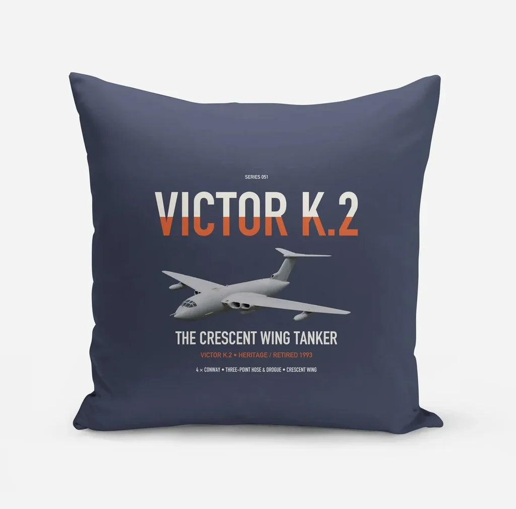 Handley Page Victor K.2 design on navy blue pillow